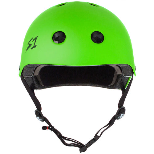 bright green motorcycle helmet J22 Carbon Fluo 2.0 Fluo / Black Head sizes and shapes can vary Black & Green Warrior 999