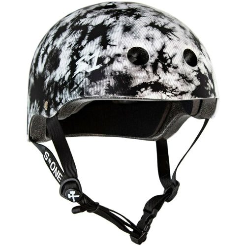 S1 Lifer Helmet Black & White Tie Dye Matte