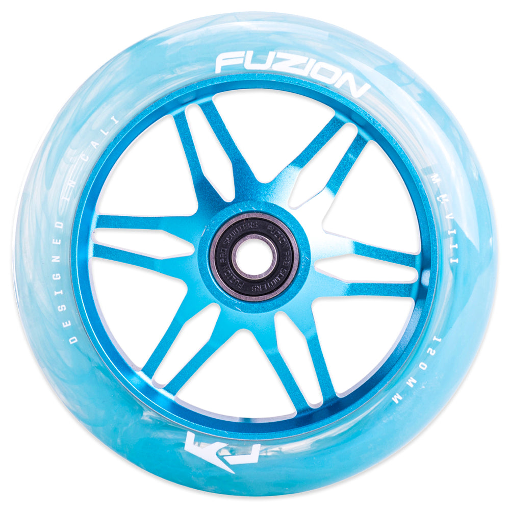 Fuzion Ace 120mm Blue Swirl/Blue Wheels