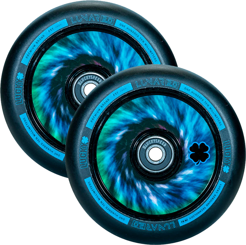 
                  
                    Load image into Gallery viewer, Lucky Lunar Tie Dye Hollow Core 110mm Wheel
                  
                
