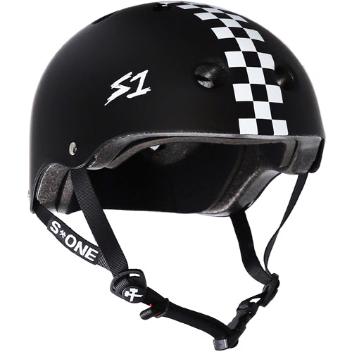 S1 Lifer Helmet Black Matte w/ Checkers